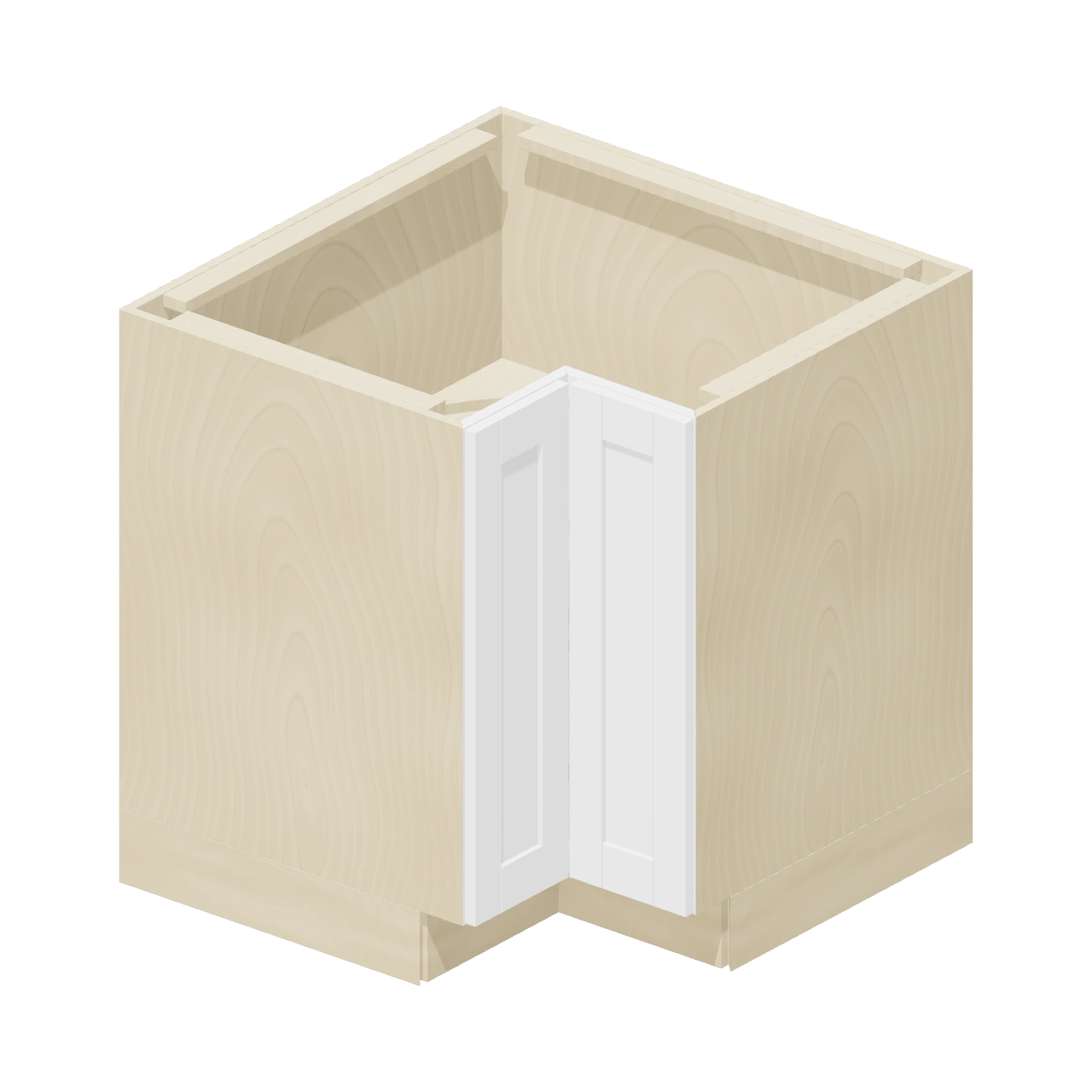 LS33 Lazy Susan Corner Cabinets - (L / R), Rockingham White